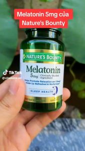 Viên uống hỗ trợ giấc ngủ Melatonin 5mg NATURES BOUNTY Super Strength (60 viên)