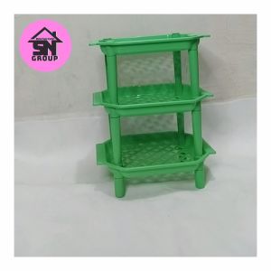 RAK SEGI 8 RAK MINI SUSUN 3 RAK PLASTIK RAK BUMBU RAK KOSMETIK STORAGE