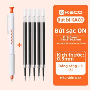 Kaco | Bút Gel Kiểu Dạng Rút Đơn Giản Phù Hợp Học Sinh 0.5mm