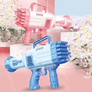 Mainan Anak Buble Gun Bazooka Rocket Launcher 32 Lubang Bubble Maenan Bubble Gelembung Sabun Otomatis Elektrik Mainan Anak Umur Usia 3 4 5 6 7 Tahun Hadiah Kado Ulang Tahun Cowok Cewek Laki Laki Perempuan