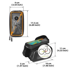 Túi treo xe đạp 3 ngăn thể thao chống nước dòng cao cấp dáng siêu đẹp ngăn chứa điện thoại rộng chính hãng ALVAS