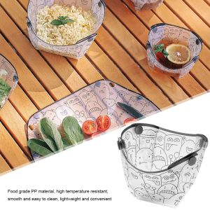 Portable Foldable Camping Tableware Lightweight Folding Bowl Plate Travel Chopping Board Food-Grade Tableware Kitchen Tools