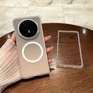 Ốp Lưng Ngả Gập Màn Hình Trong Suốt Đầy Đủ Cơ Thể Sạc Từ Tính Chống Rơi Mỏng Phong Cách 5G Đơn Giản