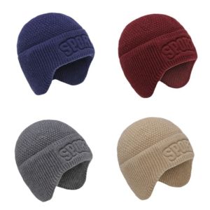 ROLL Soft Winter Hat Fleece-Lined Windproof Beanie for Men