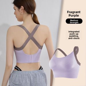 Miiow | High Intensity Sports Bra Womens Anti Shock No Sag Running Yoga Fitness Backless Vest Bra Soft Comfortable Nylon Fabric