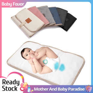 Foldable Baby Diaper Changing Pad Solid Color Portable Toddler Changing Table Waterproof Durable Newborn Diaper Pad (Grey/White/Pink)