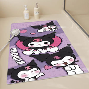 Bathroom Anti-Slip Suction Cup Mat Cartoon Kuroko Bath Mat Shower Floor Pad for Children And Adults Bathing Slip Resistant Pad