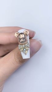 Khuôn gấu Bearbrick khuôn làm gấu nail khuôn gấu