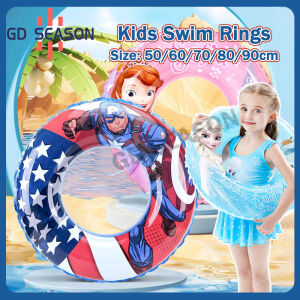 50cm 60cm 70cm 80cm 90cm Spot Cartoon Character Inflatable Swimming Ring Floater
