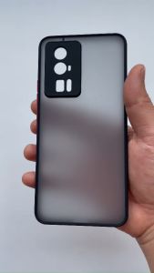 Ốp lưng cứng nhám mờ viền màu bảo vệ camera cho Xiaomi Redmi K60/ K60 Pro