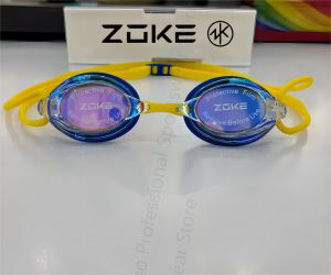 Zoke Kính bơi trẻ em Chống Sương Mù Silicone Con Ống Kính Màu Có Thể Điều Chỉnh Chuyên Nghiệp Kính bơi Cho Cạnh Tranh