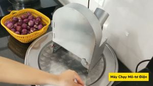 Máy thái hành tỏisung xả ớt đa năng lưỡi dao bằng thép siêu sắc máy thái lát rau củ quả đa năng máy thái hành tím máy thái lát chuối