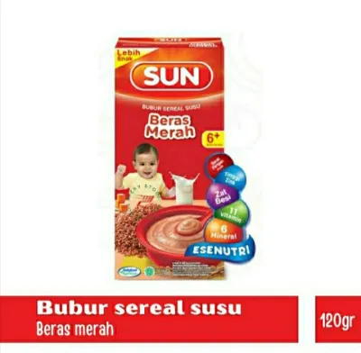 SUN Bubur Kotak Sereal 6 bulan ke atas 120 Gram