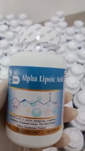 1แถม1 กรดอัลฟาไลโปอิก พลัส Alpha Lipoic Acid Plus (ALA) ตรา บลูเบิร์ด 600 มก. 60 แคปซูล