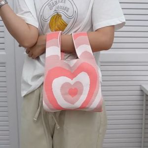 ( READY STOCK ) KNITTING KOREA FASHION TOTE EU FASHION HOUSE 1380