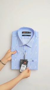 Áo sơ mi Khatoco nam tay ngắn Form tailor fit