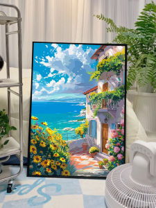 Hayao Miyazakis Summer Healing Landscape DIY Digital Oil Painting Relieving Boredom Handmade Psychological Decompression Decompression Handmade Painting