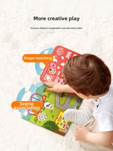 XIAOBOOKDIAN | Reusable Adhesive Fun Educational Childrens Book