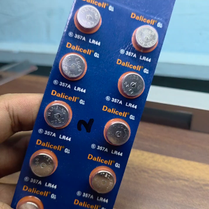 BATERAI LR44 AG13 357A A76 BATRE KALKULATOR BATRE MAINAN DALICELL 15V HARGA PER LEMBAR