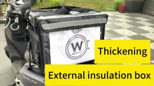 32L/48L/62L Thermal Insulated Food Delivery Bag Waterproof Beg for Motorcycle Rider Keeps Food Hot Durable Aluminum Cooler