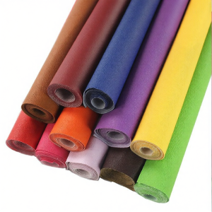 JINTU | PU Leather Fabric Small Embossed Textured Upholstery Soft and Hard Backing Leather