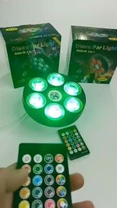 "PRETTY ME.SHOP" ( RGB+W ) 4 in1 DISCO PAR LIGHT MUSIC LIGHT WITH REMOTE CONTROL 60W