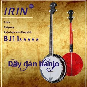 IRIN | IRIN Banjo Dây Bộ 1/10 Chiếc Thép Không Gỉ Phủ Hợp Kim Đồng Vết Thương Dây Để Thay Thế Đàn Banjo Dây Phụ Kiện Nhạc Cụ