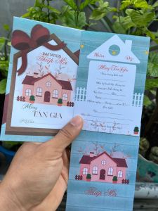 Combo 20 thiệp mời Tân Gia nhà mới sang trọng