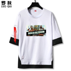 LUOQIU | Retro Layered Effect T-Shirt Short Sleeve