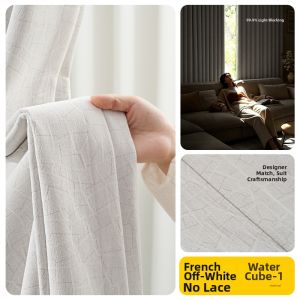 French Style Double-Sided Soft Chenille Full Sun Block Curtains