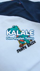 Kalale Kaos Raglan Motif Dino Anak Laki Laki Perempuan 1 2 3 4 Tahun