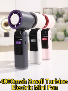 Kipas Turbo K801 Portable Turbo Fan Rechargeable Mini Fan Turbo Fan High Speeds Cooling Fan With Flashlight