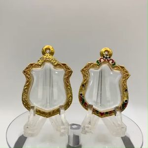 No.A(1073) ตลับพระ กรอบพระไมครอน เหรียญอาร์ม ขนาดวงใน 3.0*3.8 ซม. ขนาดที่ใส่สวย 2.7*3.5 ซม. หรือขนาดพระที่ใกล้เคียง