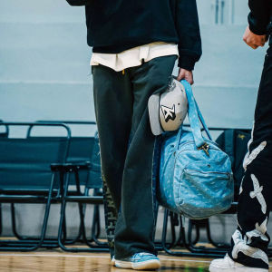 Quần Sweatpants Denim Patchwork Dáng Thẳng