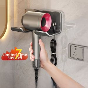 TINGSIMENG | No Drilling Wall-Mounted Hair Dryer Rack