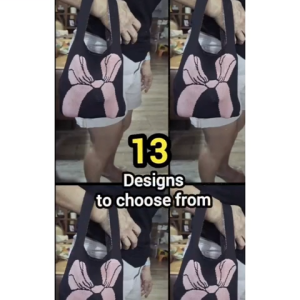 New Elegant Knitted Bear Pattern Tote Bag for Women