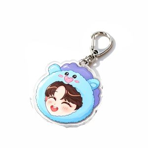 Bandai | Nhóm Nhạc Nam Kpop Acrylic Móc Khóa Phiên Bản Q Dễ Thương Trang Trí Ba Lô Phụ Kiện Cho Bạn Bè Người Hâm Mộ Quà Tặng Sáng Tạo Ngoại Vi