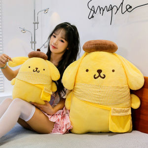 clu Sanrio Pom Pom Purin Plushie Cute Cartoon Travel Cotton Companion Doll Soft Pillow ulc