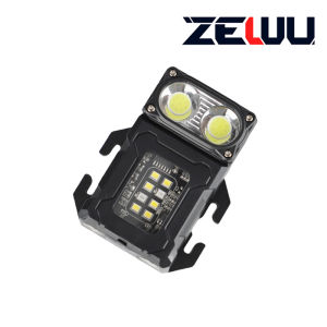 ไฟตั้งโต๊ะแบบยุทธวิธีหลายฟังก์ชัน LED สำหรับใส่เสื้อกั๊กยุทธวิธี ไฟฉายแบบพกพาสำหรับใช้ในกลางแจ้ง ไฟเตือน ไฟติดที่กระเป๋า