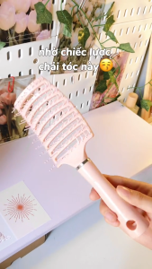 COMBO 2 Lược Bán Nguyệt Gỡ Rối Đa Năng - Tạo Phồng Chân Tóc & Massage Da Đầu Mini