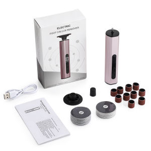 Ms.Dear | Cordless Electric Foot Grinder 9 Speeds Callus Remover with 20PCS Sandpaper Rechargeable Pedicure Tools for Smooth Feet