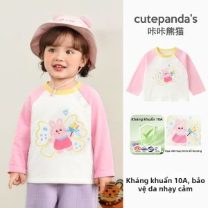 CUTEPANDAS | Áo Cổ Đứng Tay Dài Mùa Xuân Cho Trẻ Em