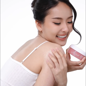 (New) Aurie Aura Radiance Peach Blossom Body 4-In-1 Scrub Balm 150g