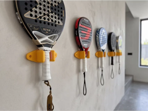 Padel Racket Wall Mount | Racquet Storage Display Rack | Sports Equipment Organizer | Horizon Series