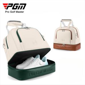 PGM YWB050 กอล์ฟเสื้อผ้ากระเป๋าผู้หญิงสองชั้นเสื้อผ้ากระเป๋ายืนฟรีรองเท้ากระเป๋าน้ำหนักเบากันน้ำเดินทางกระเป๋า