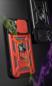 Carristo Huawei P50 Pocket Athletic Shockproof Protection Mobile Hard Back Casing Case Phone Cover Housing Iring Stand