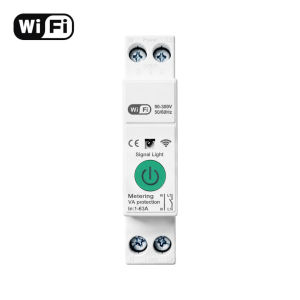 Tuya WiFi Zigbee Smart Circuit Breaker 1P+N MCB 63A Timer Power Energy kWh Voltage Current Meter Protector Voice Control Switch