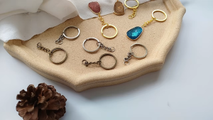 [5 Pcs] Ring Besi Gantungan Kunci Model Rantai 25mm Anti Karat Tebal Premium Ring Keychain Ganci Stainless Steel