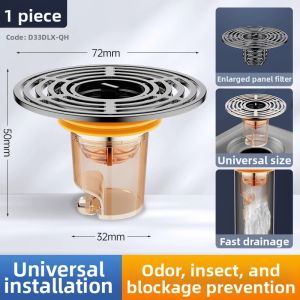 Deodorizing Insect-Prevention Floor Drain Core