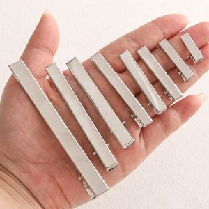 5/10/20 cái/túi sắt mạ phẳng hàng đầu có răng trắng k tóc Duckbill kẹp cho phụ nữ Salon kẹp chia cho trang trí tóc tạo kiểu tóc chết